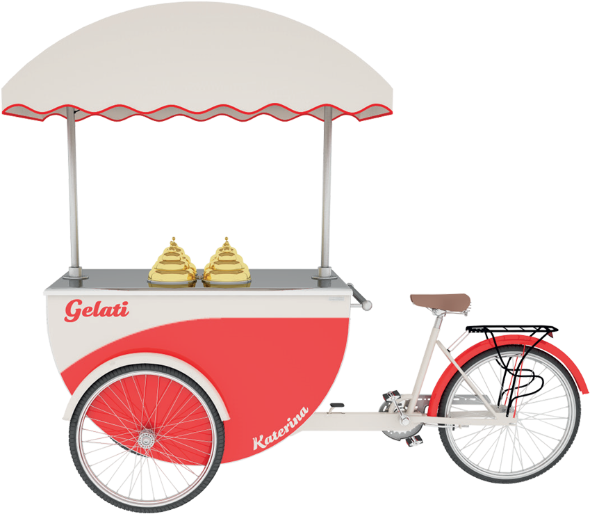 Katerina Classic Gelato - Tricycle (1024x751), Png Download