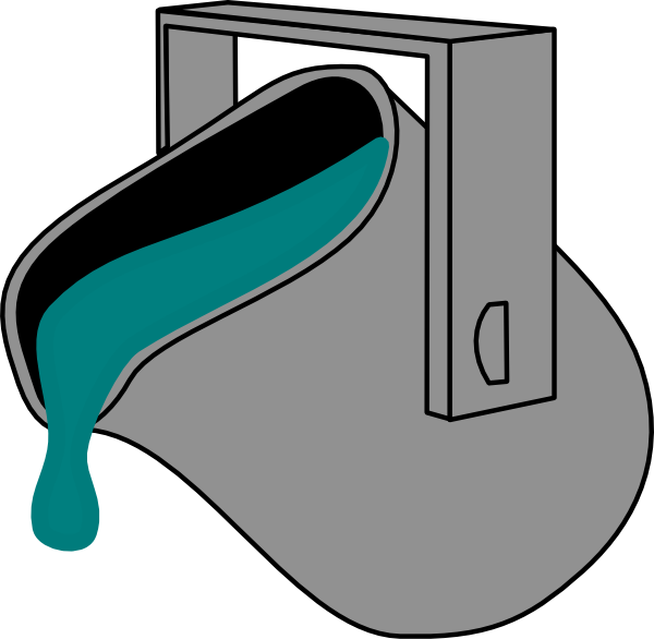 How To Set Use Paint Sage Green Bucket Icon Png (600x586), Png Download