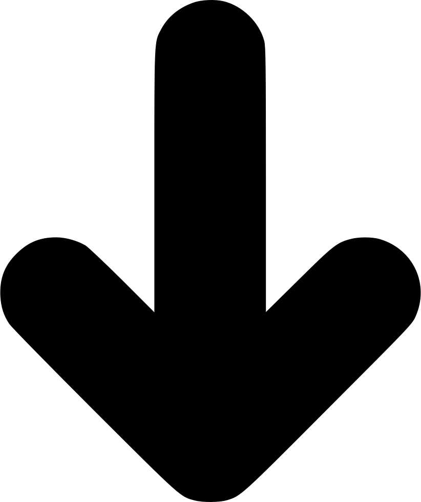 Arrow Down Comments - Down Arrow (822x980), Png Download