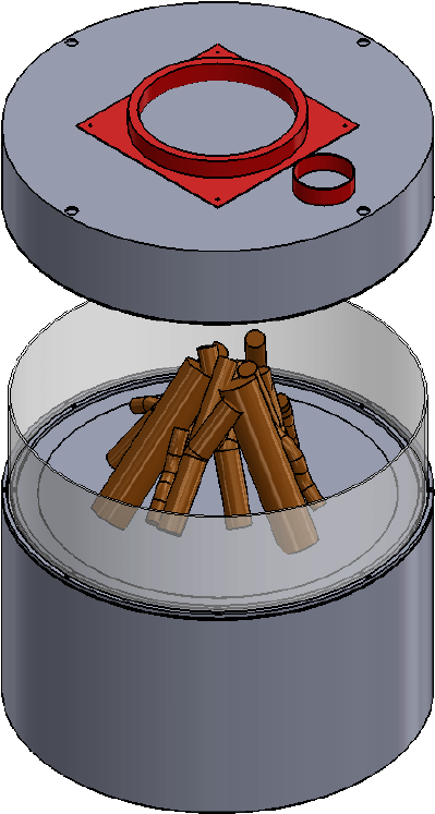Circular Fire Pit Design - Design (426x754), Png Download