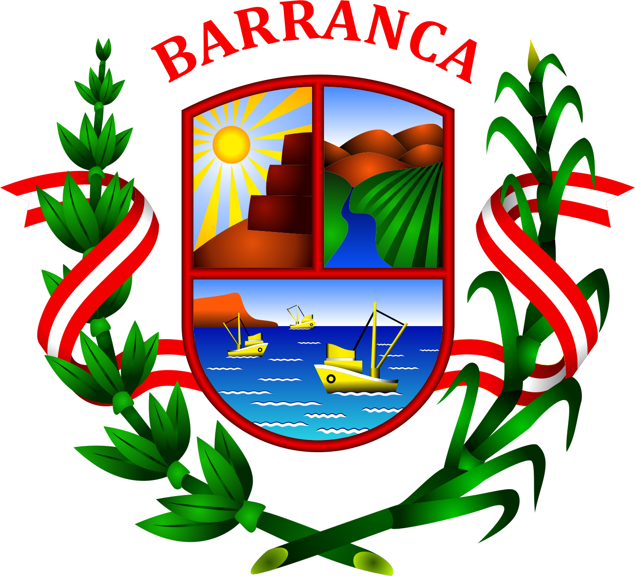 Escudo De Barranca - Municipalidad De Barranca (1304x1182), Png Download