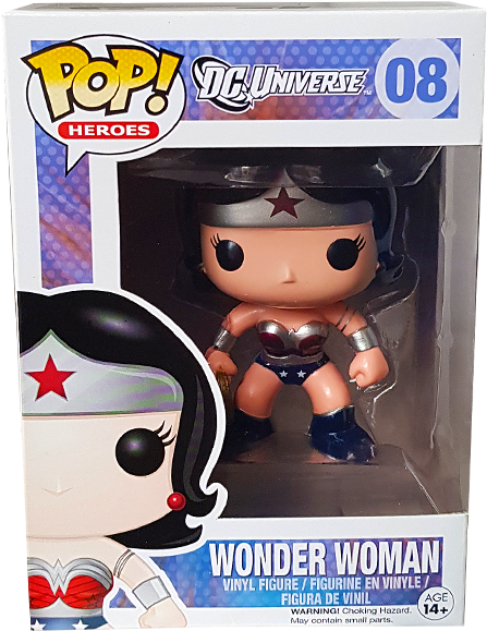 Wonder Woman New 52 Us Exclusive Pop Vinyl Figure - Funko The New 52 Version Pop Heroes Batman Vinyl Figure (600x600), Png Download