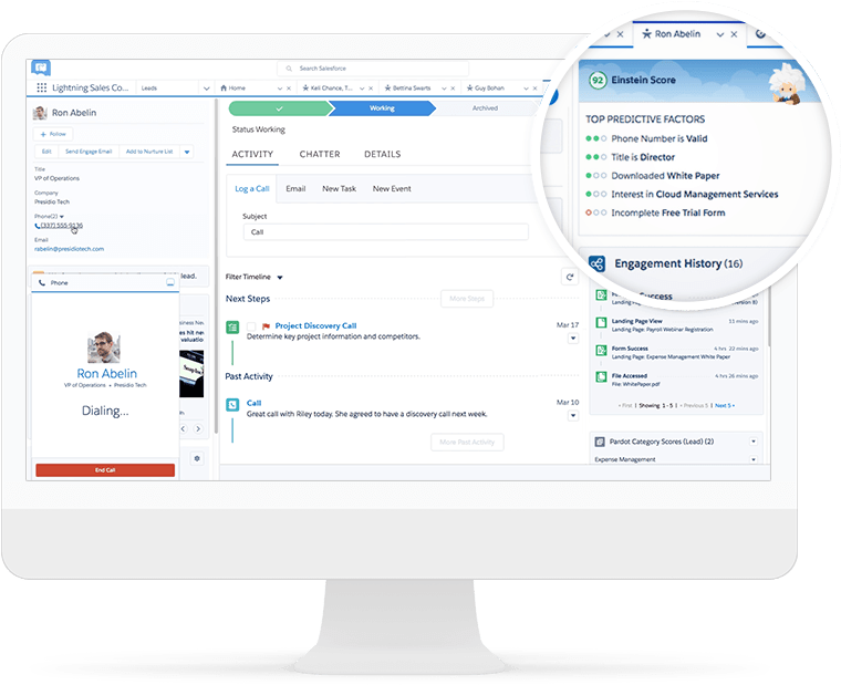 Salesforce's Einstein Integrates Ai With Crm - Einstein Bots Service Cloud (770x650), Png Download