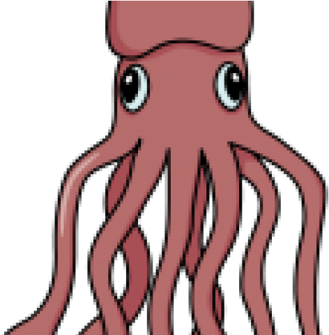 Drawn Creature Water - Squid Drawing Easy (640x480), Png Download