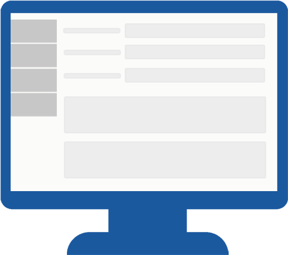 Crm Desktop View - Computer Monitor (600x542), Png Download