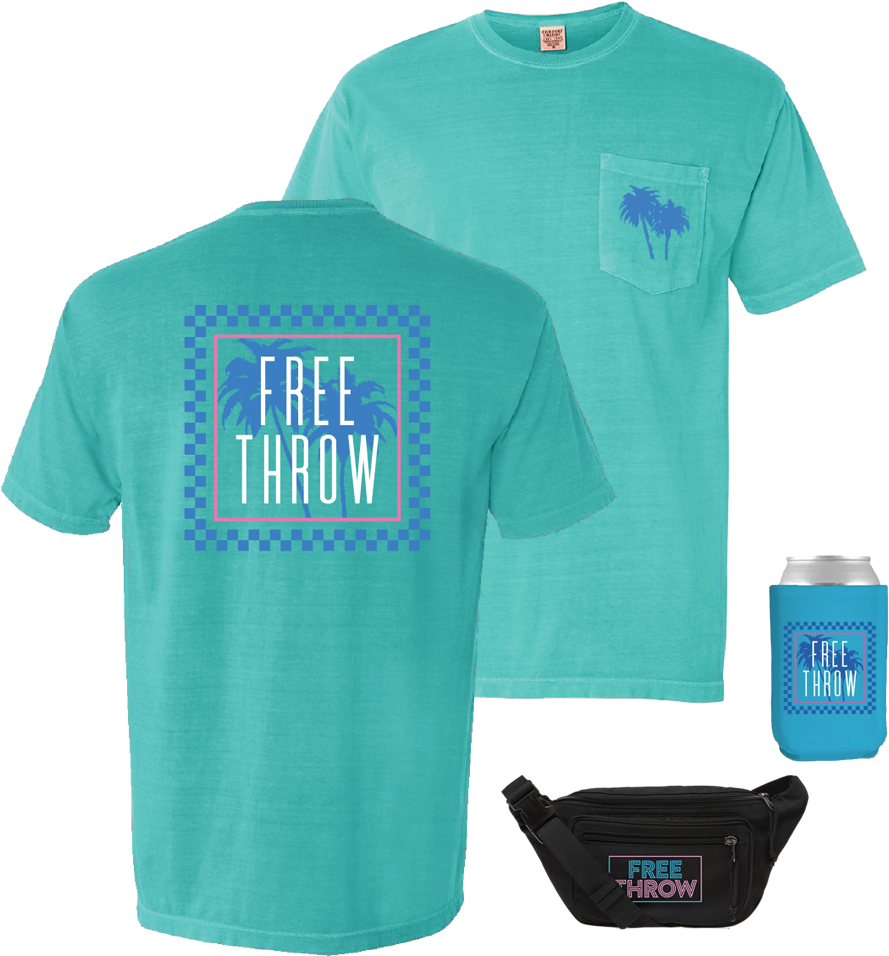 Miami Vice Tee Fanny Pack Koozie - Active Shirt (1000x1000), Png Download