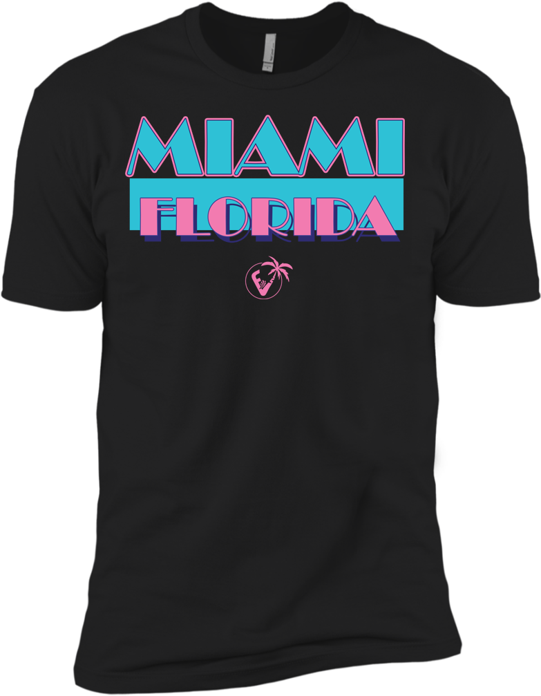Miami Vice - Florida Vibez - T-shirt (1024x1024), Png Download