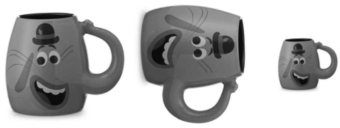 Edges Of A Real Image For Original (b) Rotated And - Alles Steht Kopf Tasse (1101x417), Png Download