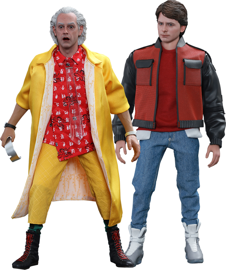 Back To The Future - Back To The Future 2 Dr Emmett Brown Action Figure (771x920), Png Download