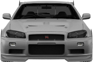 Nissan Skyline Gt-r'02 By Gucci - Nissan Skyline Gt-r (1004x373), Png Download