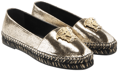 Palazzo Laminated Espadrilles - Versace Shoes 2017 Women (499x700), Png Download