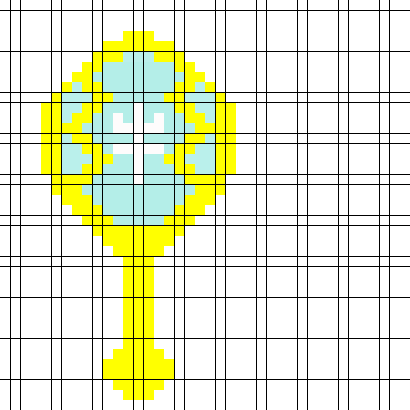 Sailor Neptune Mirror Perler Bead Pattern / Bead Sprite - Printable A4 Graph Paper (840x840), Png Download