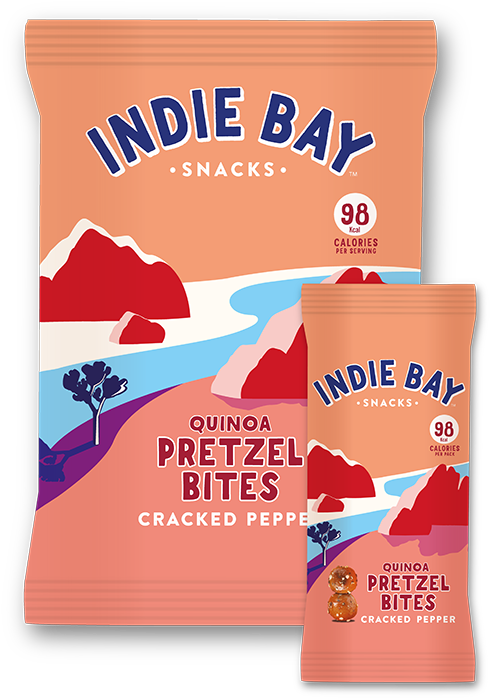 Indie Bay Spelt Pretzel Bites Rock Salt Share Bag (160g) (750x750), Png Download
