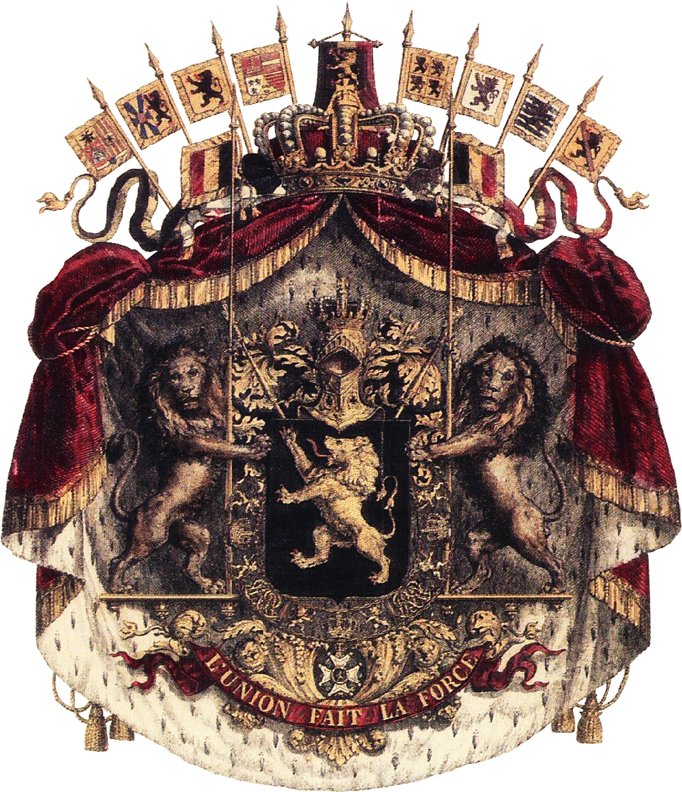 Greater Coat Of Arms Of Belgium - Belgium Coat Of Arms (972x1129), Png Download