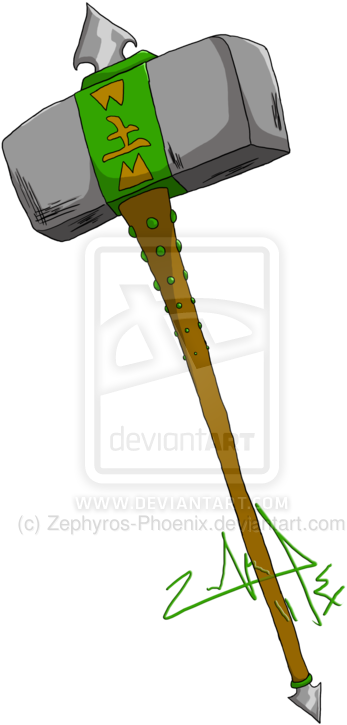 Gaia Hammer By Zephyros Phoenix-d4a997s - Mobile Phone (400x790), Png Download