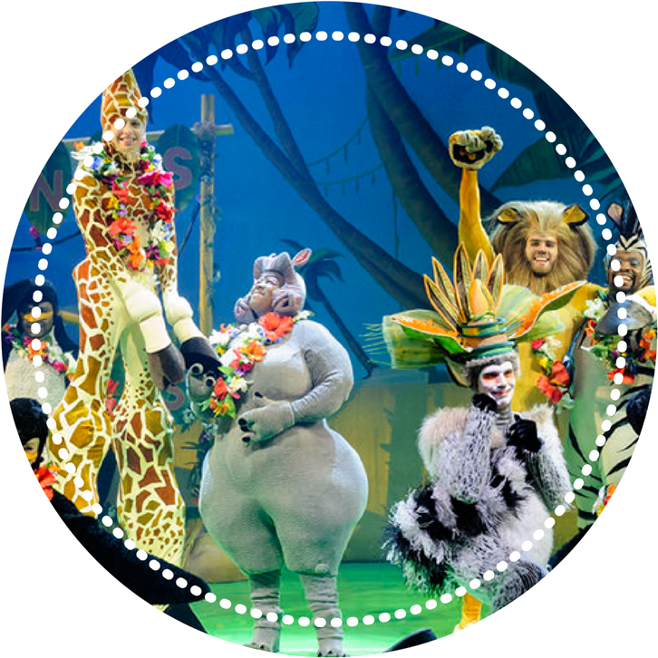 Madagascar, The Musical That Competes With The Lion - Madagascar Musical Adventure (745x745), Png Download