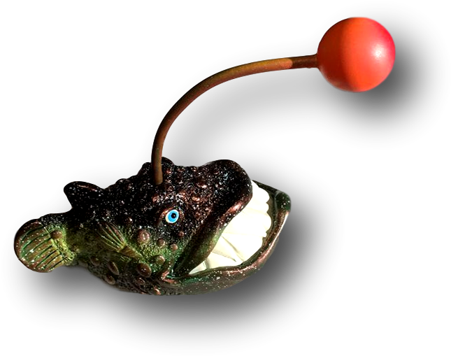 Boris Von Pennysmasher Fish With Attitude By Mike Quinn - Monkfish (709x709), Png Download