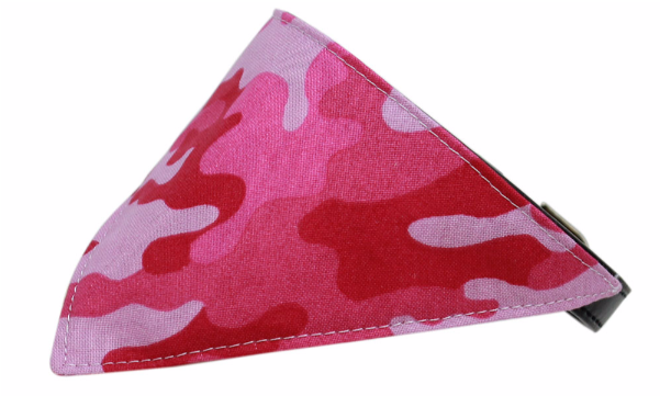 Pink Camo Bandana Pet Collar Black - Pink Camo Bandanas Dog (600x600), Png Download