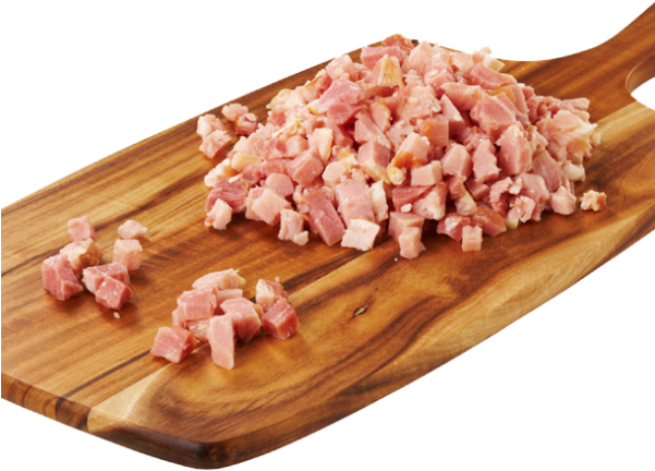 Cubos De Bacon Clássico - Bacon Em Cubos (600x600), Png Download