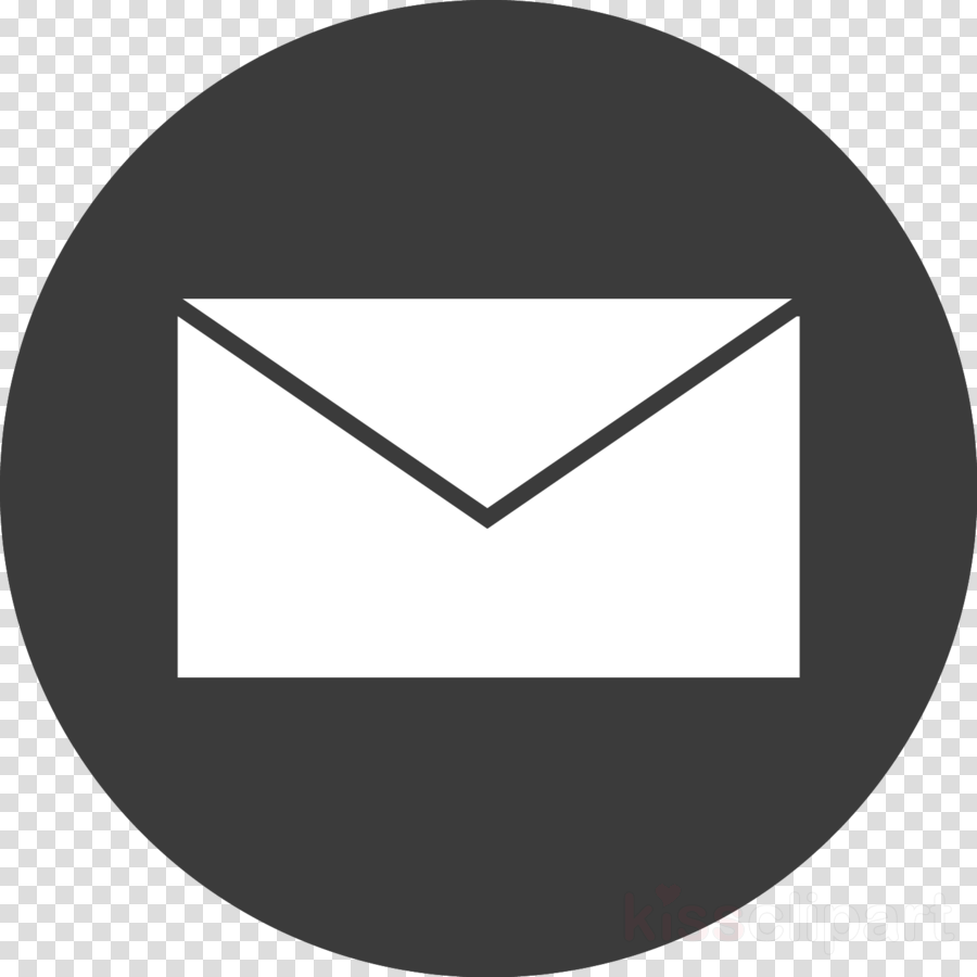 Email Icon Black Clipart Computer Icons Email - Mail Icon Grey Circle (900x900), Png Download