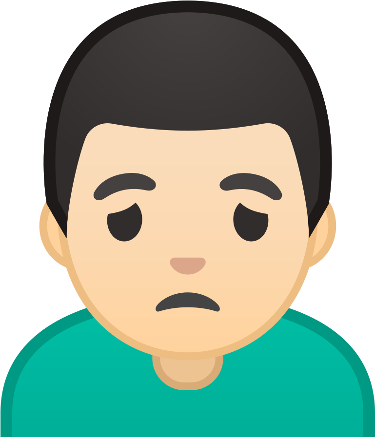 Download Svg Download Png - Emoji Persona Triste (1024x1024), Png Download