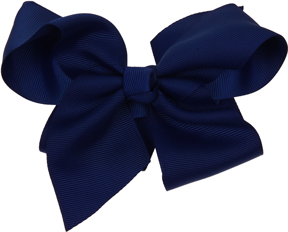 Rwc41607 14cm Ribbon Bow Royal Blue - Navy Blue Ribbon Png (599x599), Png Download