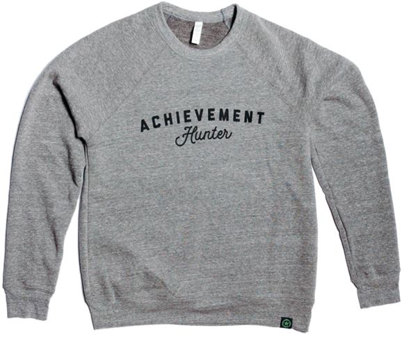 Achievement Hunter Crew Neck Sweatshirt (600x600), Png Download
