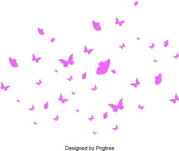 Simple Butterfly Silhouette Design, Cartoon, Hand Painted, - Portable Network Graphics (360x360), Png Download