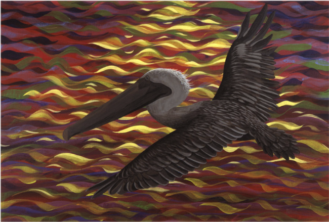 Painting By Stephen Kline - Loon (649x1000), Png Download