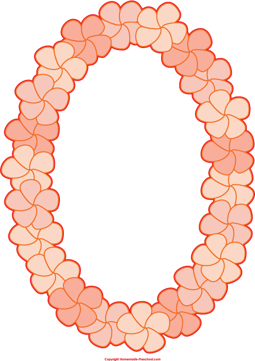 Hawaiian-lei 519×736 Pixels - Clipart Lei (519x736), Png Download