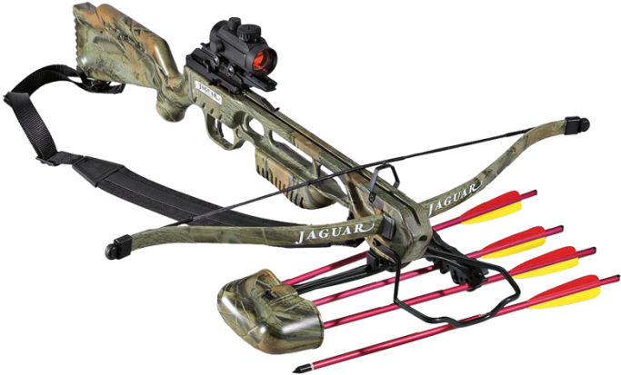 Jaguar Crossbows 175 Lb Recurve Camo Crossbow - Jaguar 175lb Crossbow (700x700), Png Download