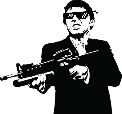 Scarface Tony Montana Postet (396x371), Png Download