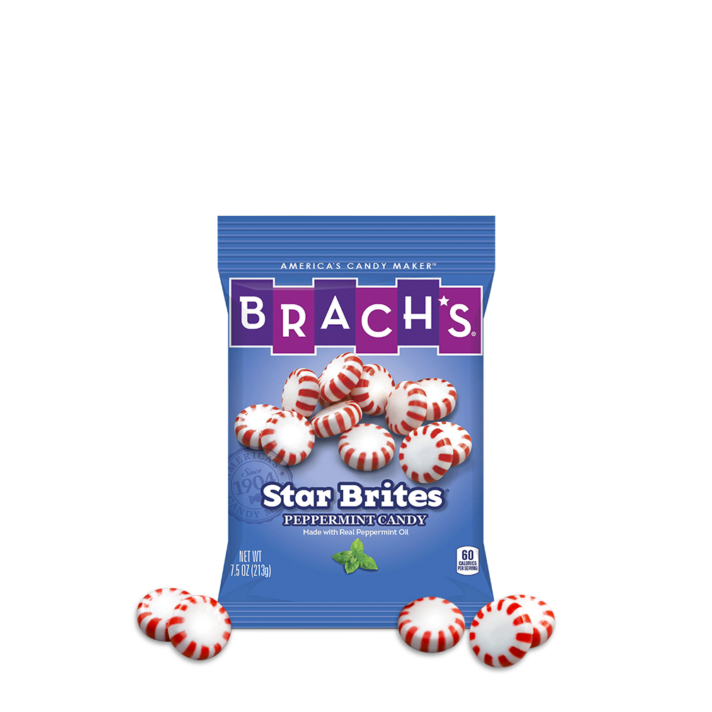 Brachs Star Brite Peppermints Are Vegan Accidentally - Ferrara Candy Company Star Brites Peppermint Individually (1143x1009), Png Download
