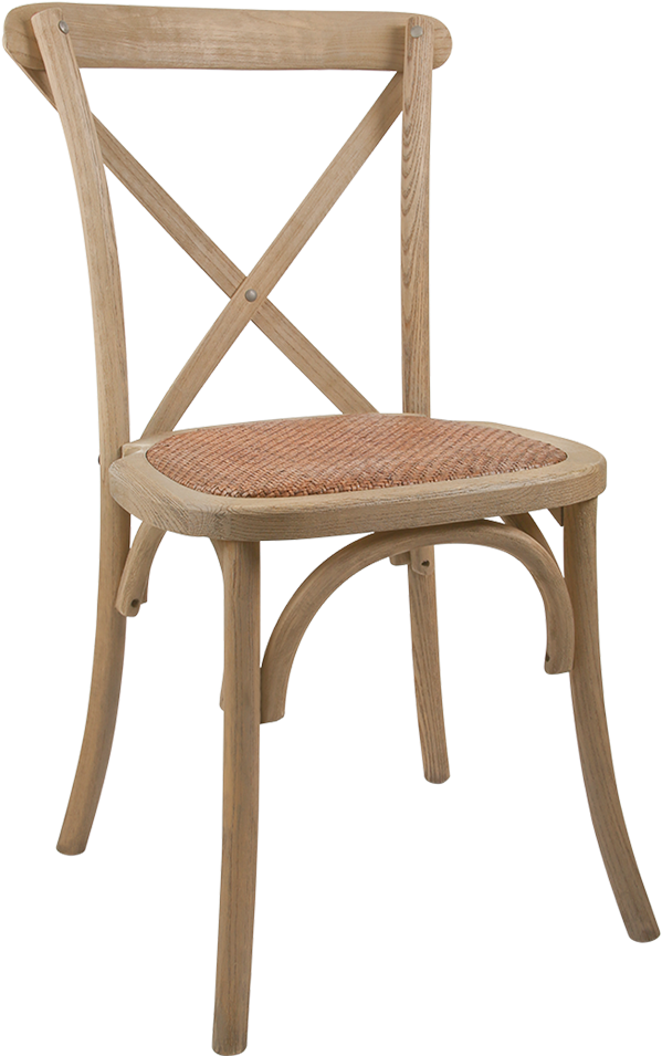 Driftwood Bistro Chair - Cross Back Chairs Limewash (980x980), Png Download