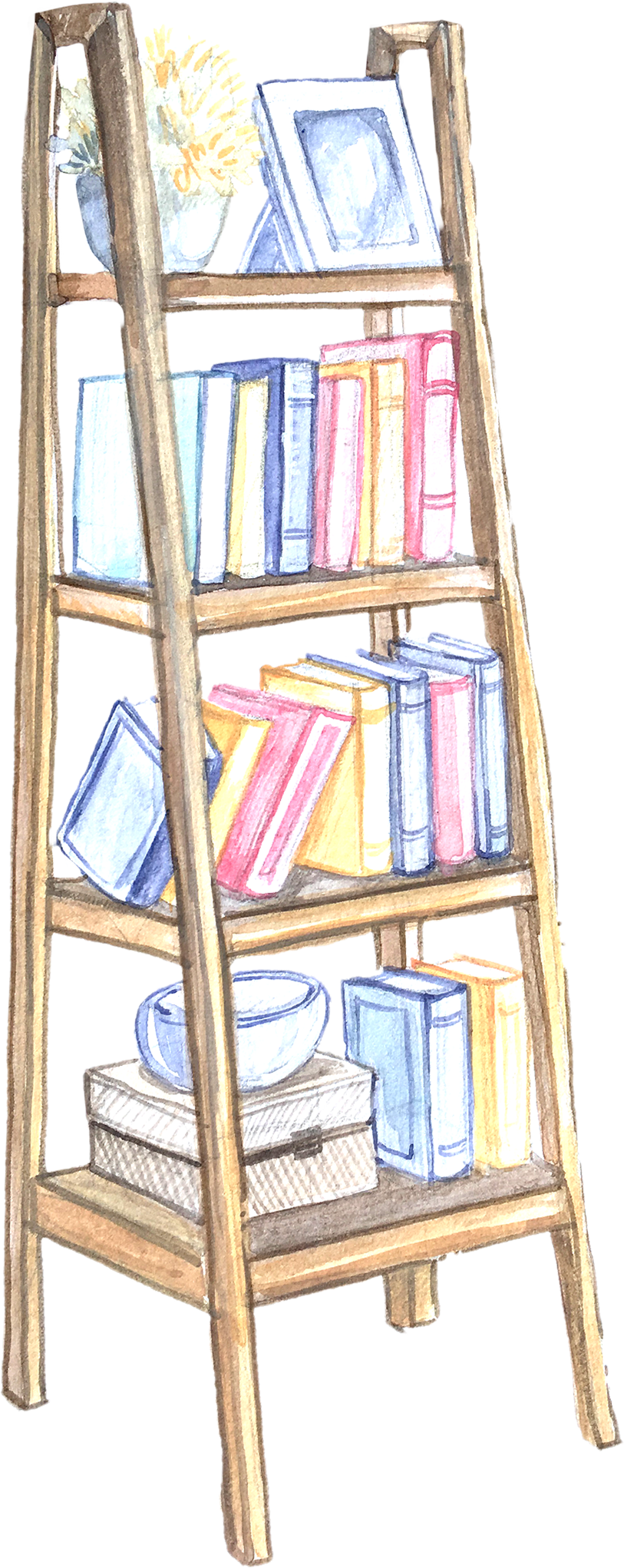 Book Shelf - Shelf (813x2042), Png Download