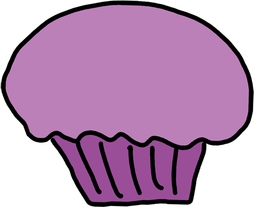 Color Cupcake Cliparts - Cupcake (496x405), Png Download