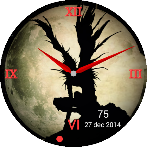 Death Note - Death Note Watch Face (480x480), Png Download