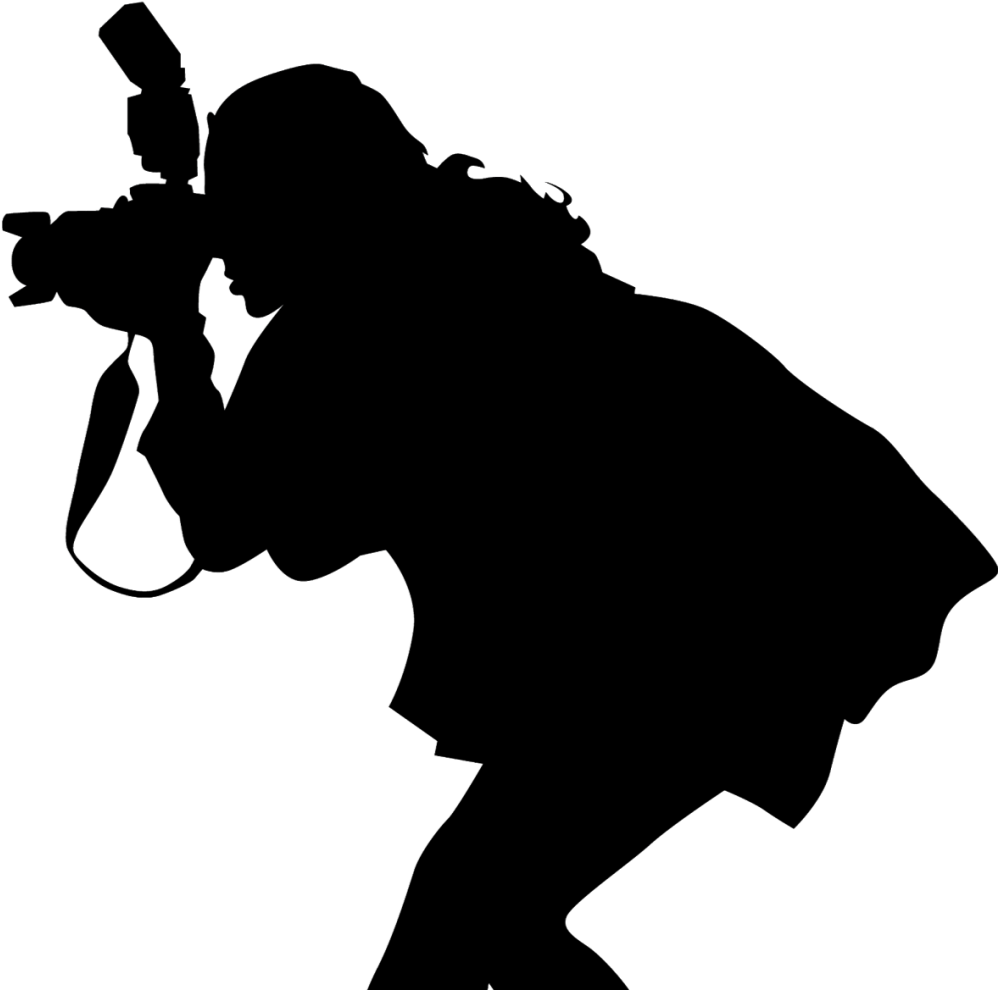 Female Photographer Silhouette At Getdrawings - Photographer Silhouette Png (1024x1024), Png Download