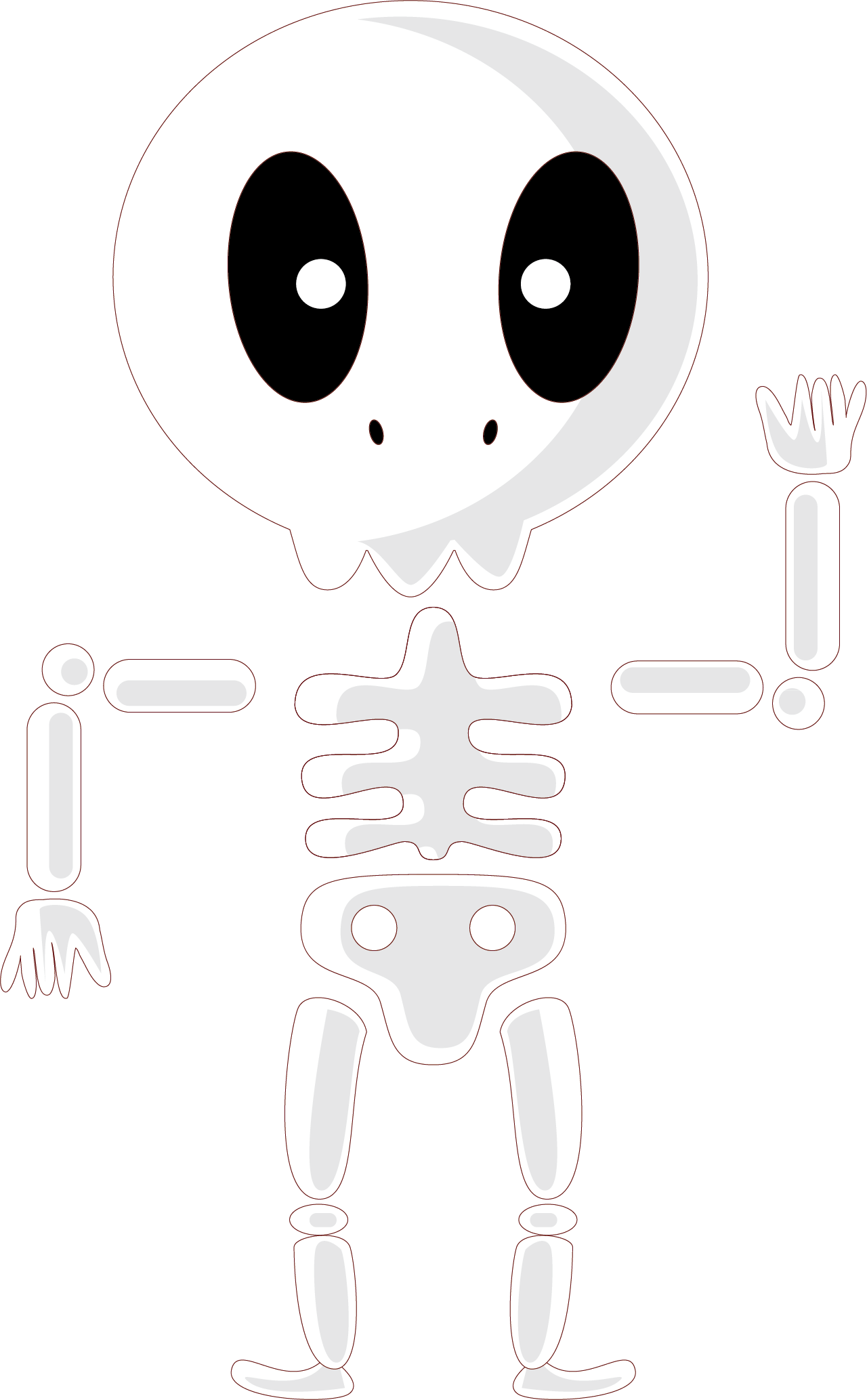 Nose White Pattern - Human (1280x2067), Png Download