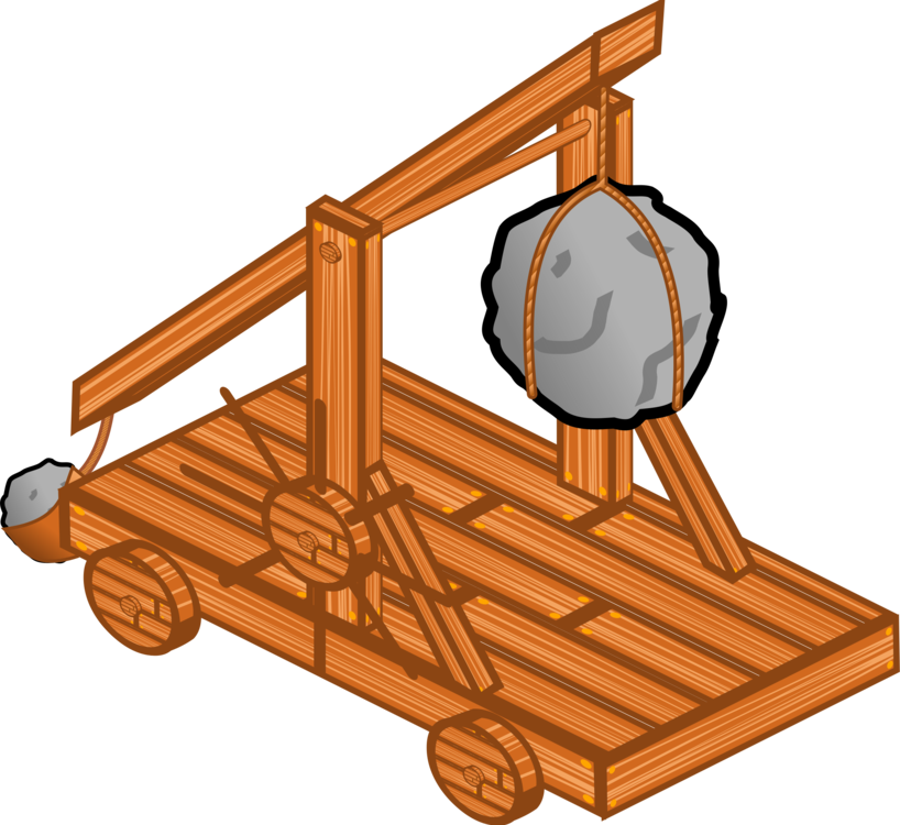 This Graphics Is Trebuchet About Catapult, D, Medieval, - Catapult Clipart (800x736), Png Download