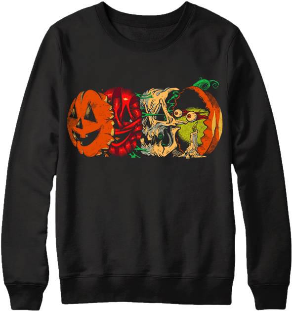 Anatomy Of A Jack O' Lantern - Crew Neck (828x758), Png Download