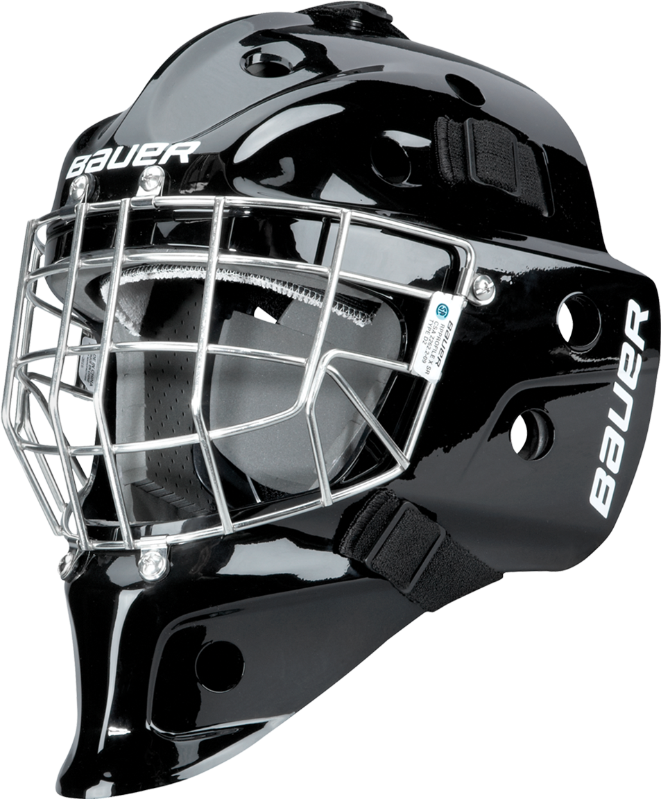 Bauer Profile 940x Senior Certified Straight Bar Goal - Bauer Profile 940x Junior Goalie Mask - Black (1110x1200), Png Download