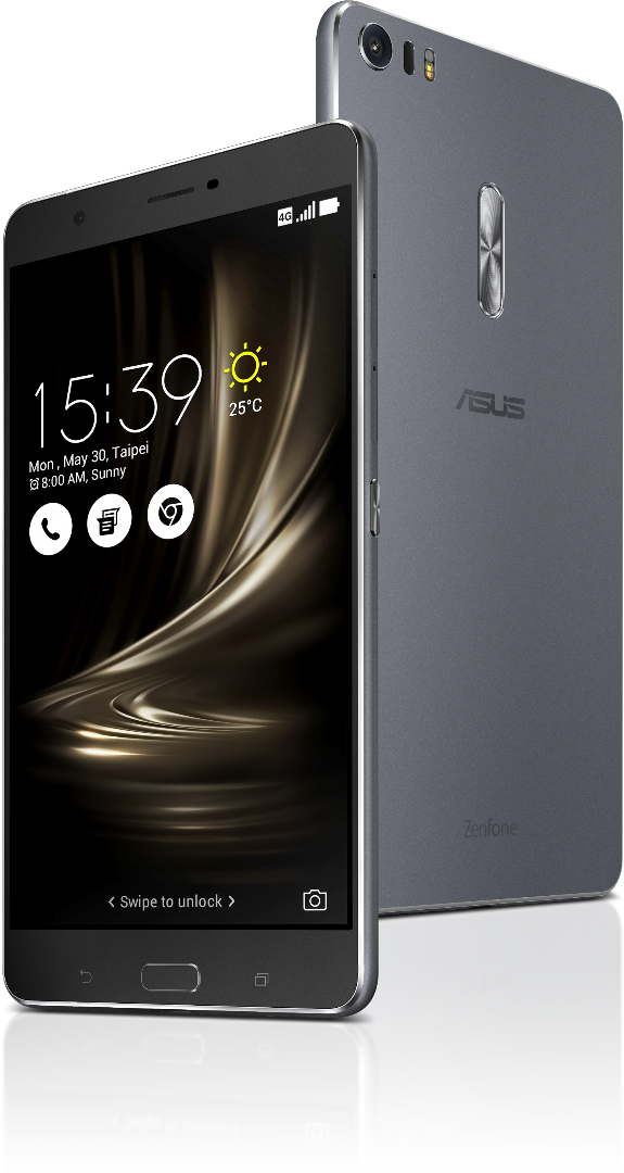 Asus Zenfone 3 Ultra Has A Battery That Not Only Delivers - Asus Zenfone 3 Deluxe Black (575x1080), Png Download