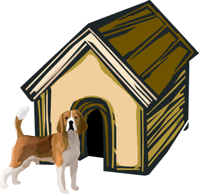 Dog - Inside The Dog House Clipart (640x622), Png Download