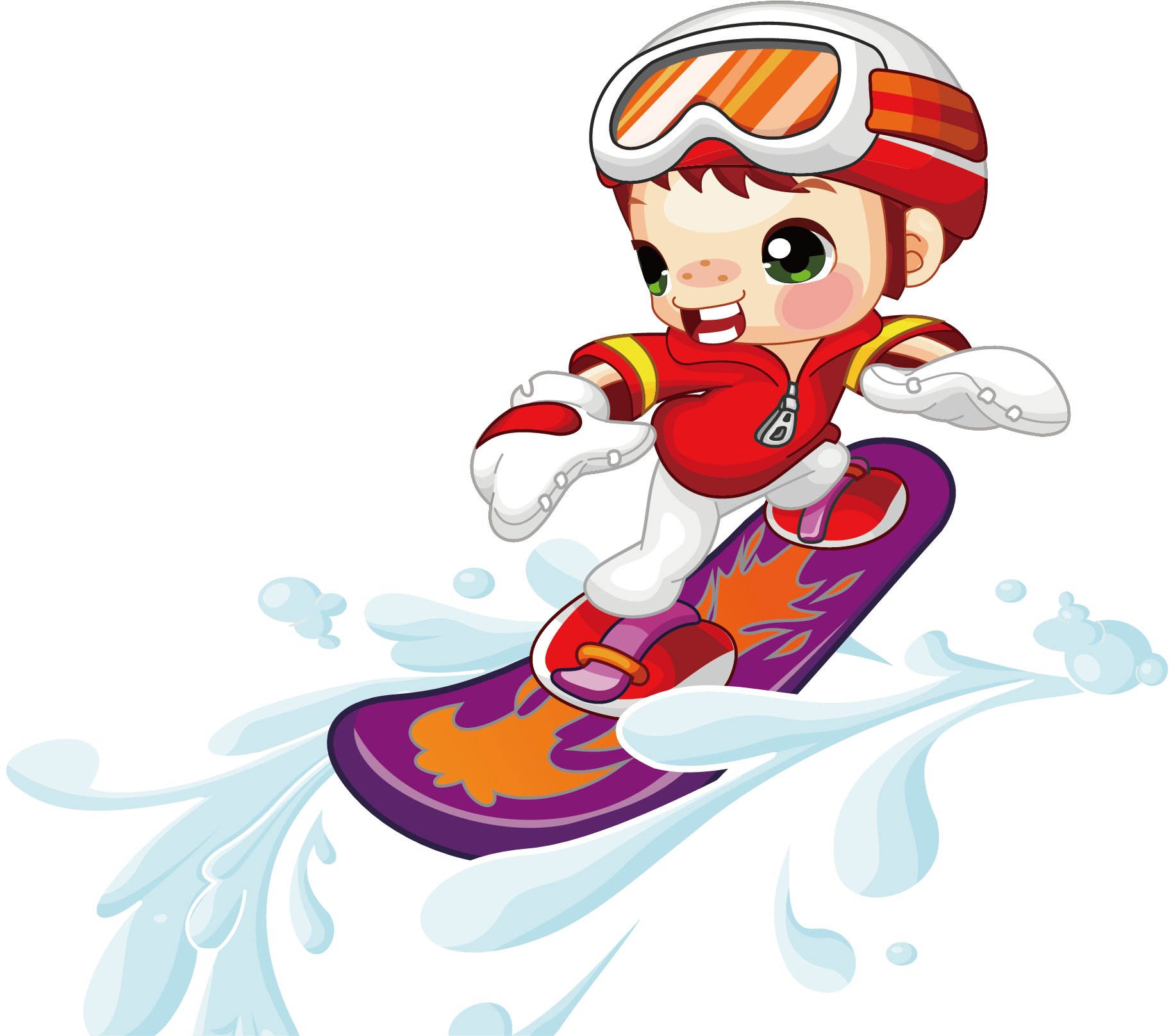 Cartoon Illustration Surfing Boys - Vector Luot Song (2126x2126), Png Download