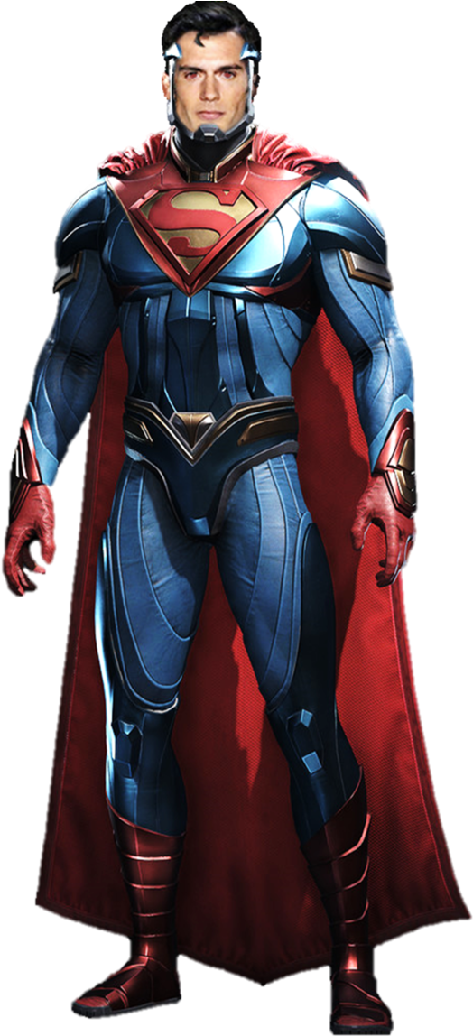 Henry Cavill Superman Png - Injustice 2 Superman Suit (600x1147), Png Download