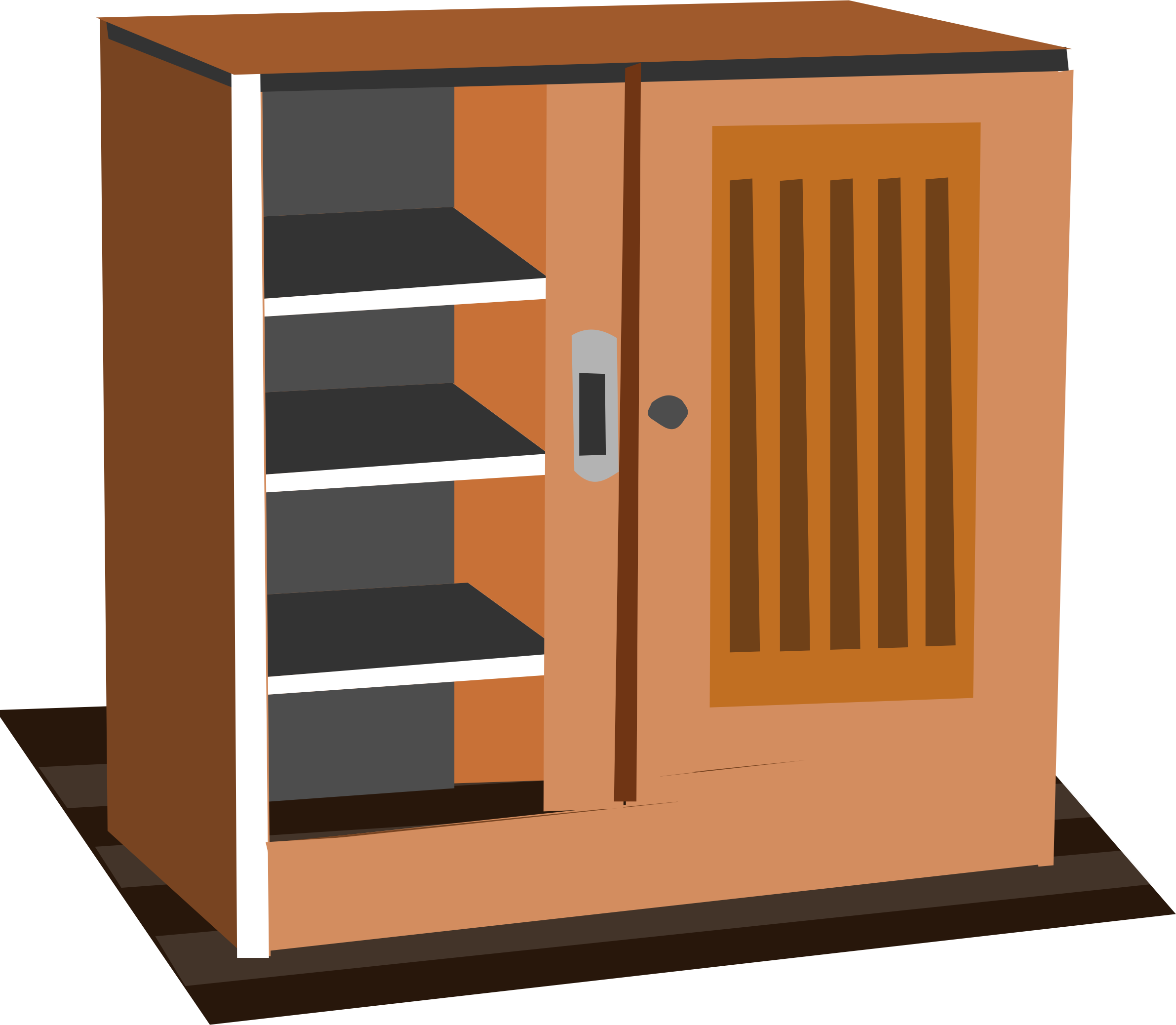 Closet Png Image - Cupboard Clipart (2382x2076), Png Download