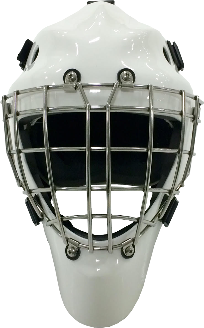 Bandit Front Masked - Hockey Goalie Helmet Png (650x1045), Png Download