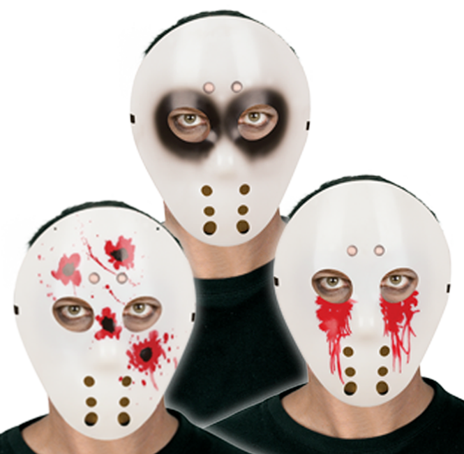 Horror Hockey Mask - Totally Ghoul Horror Hockey Halloween Mask-crying (665x650), Png Download