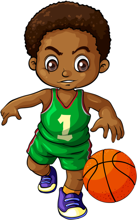 Vector Free Library Little Boy Free The - Clip Art Basketball Player (521x800), Png Download